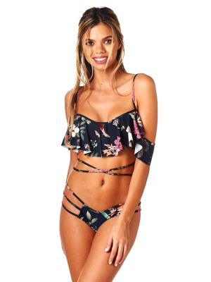 Designer Print Thong Bikini Swimwear