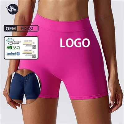 Active Wear Butt Lifting Training Custom High Waist Gym Yoga Shorts For Women