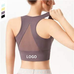 Fashion Show Custom Yoga Bra Wicking No Bounce Best Women Compression Sports Bra