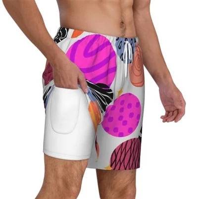 Graphic Mesh Shorts Mens