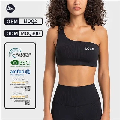 One Shoulder Sports Bra