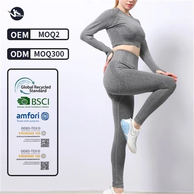 Seamless High Quality Women Gym 5 Piece Yoga Set