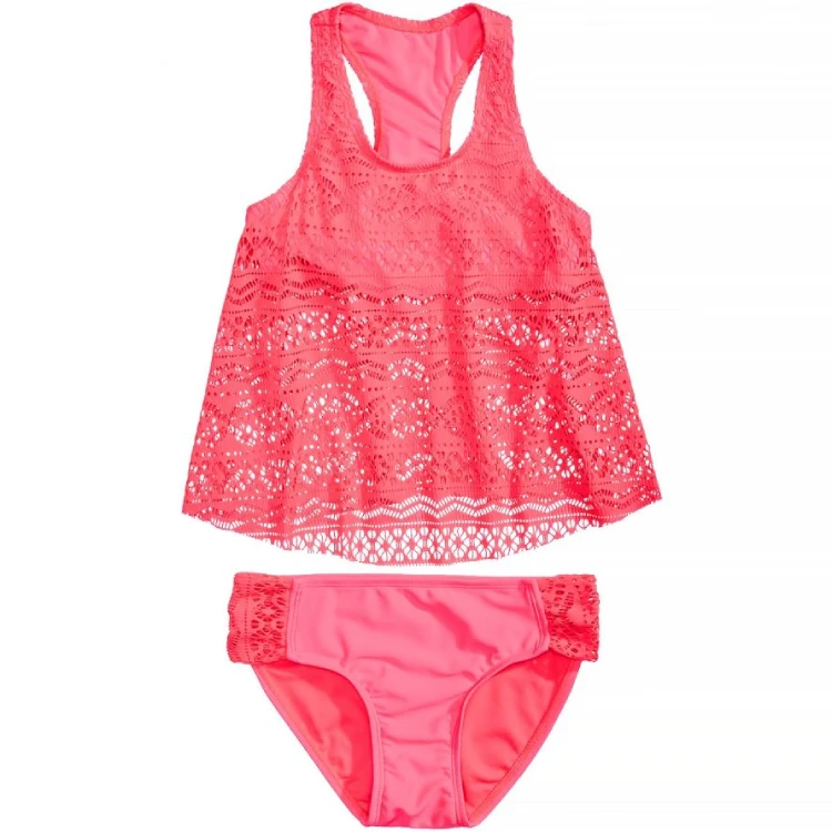 Cute Two-piece Tankini Swimsuit