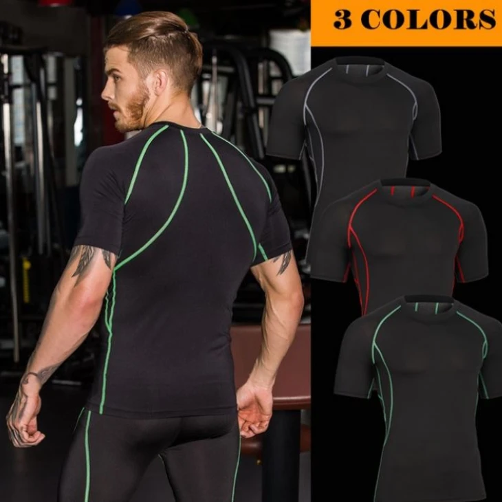 Men's Fitness Tee Round Collar