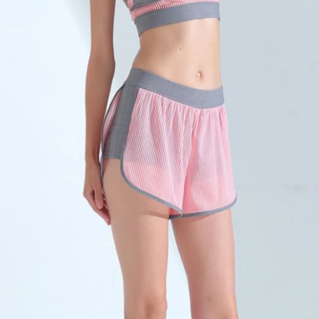 Mesh Patchwork Shorts Gym Sports