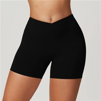 Breathable Nylon Spandex Running Workout Biker Shorts For Women